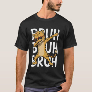 Sunglasses Cheetah Lover Dabbing Cheetah Bruh Wild T-Shirt