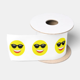 Sunglasses Chill Cool Emoji Satin Ribbon