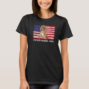 Sunglasses Cocker Spaniel Mum Flag American Usa Do T-Shirt