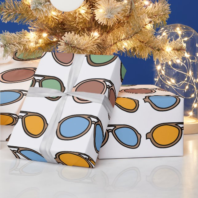 Sunglasses Colourful Summer Sunglasses Wrapping Paper (Holidays)