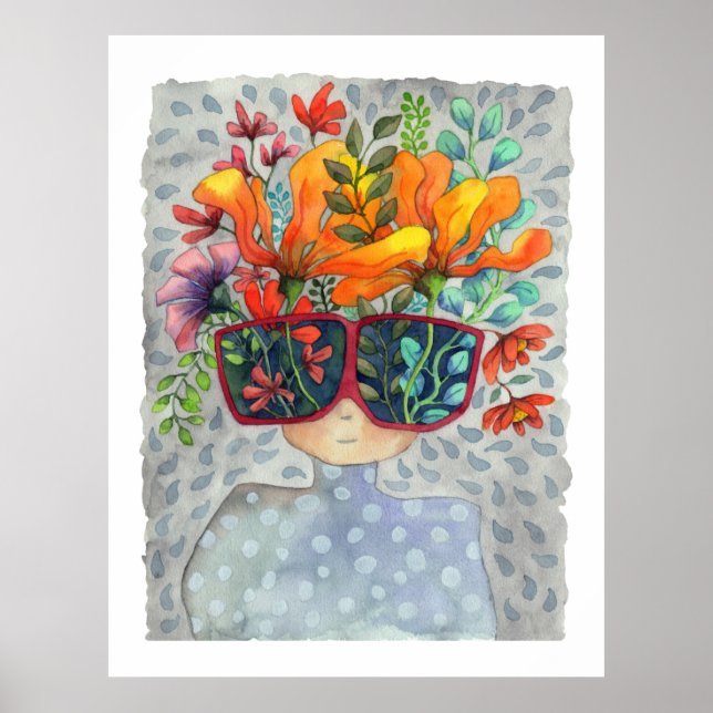 Sunglasses Creativity Art Print (Front)
