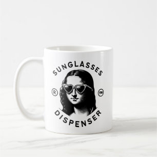 Sunglasses dispenser coffee mug