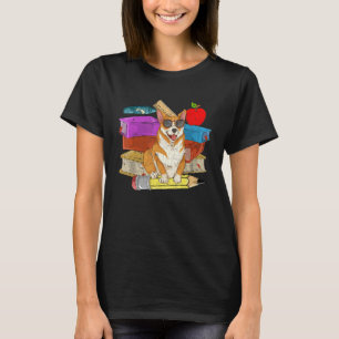 Sunglasses Dog School Student Dog Owner Corgi T-Shirt