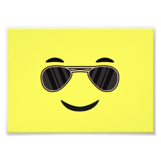 Sunglasses Emoji Photo Print