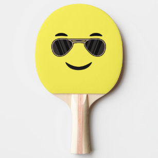 Sunglasses Emoji Ping Pong Paddle