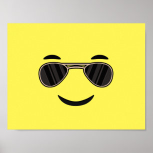 Sunglasses Emoji Poster
