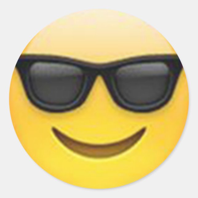 sunglasses emoji sticker (Front)