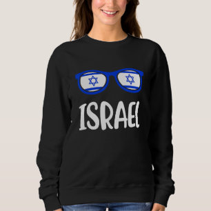 Sunglasses Flag Israel Israeli Born Jewish Sweatshirt