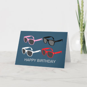 Sunglasses Happy Birthday Card