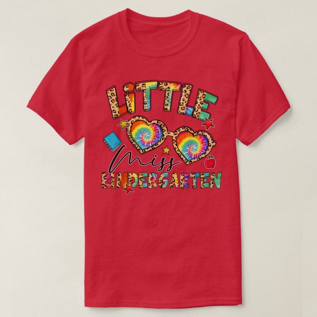 Sunglasses Little Miss Kindergarten Back To School T-Shirt (Design Front)