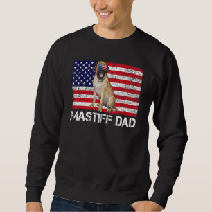 Sunglasses Mastiff Dad Flag American Usa Dog Sweatshirt