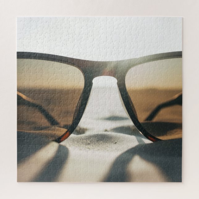 Sunglasses on Sand Jigsaw Puzzle (Vertical)