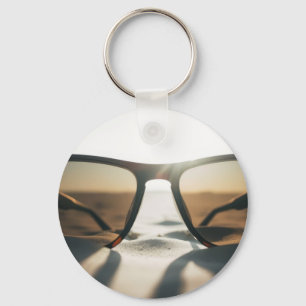 Sunglasses on Sand Key Ring