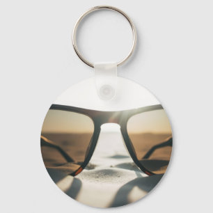 Sunglasses on Sand Key Ring