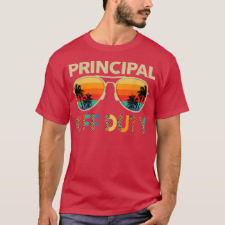 Sunglasses Principal Off Duty Leopard Last Day Of  T-Shirt