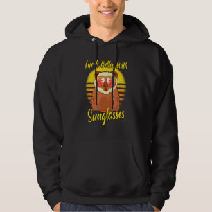 Sunglasses Retro Sunset Beach Vacation Otter Hoodie