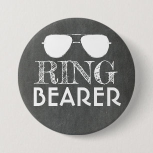 Sunglasses Ring Bearer Ring Security Wedding 7.5 Cm Round Badge