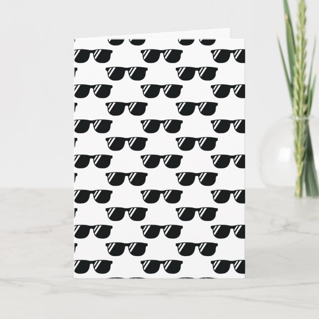 Sunglasses Way to Go Dude Folded Greeting Card (Front)