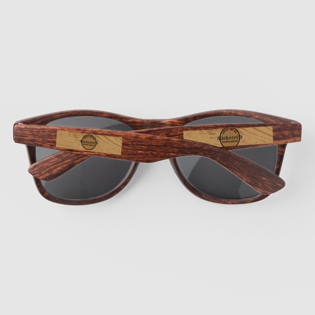 sunglasses with StickeerCO logo (Back)