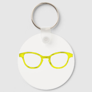Sunglasses Yellow Rim The MUSEUM Zazzle Gifts Key Ring