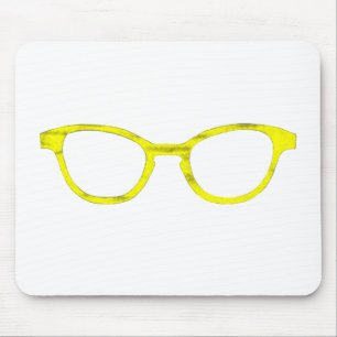 Sunglasses Yellow Rim The MUSEUM Zazzle Gifts Mouse Mat