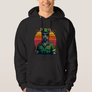 Sunglasses Zebra Cool Hipster American Flag Vintag Hoodie