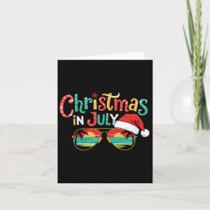 Sungled Christmas In July Summer Xmas Beach Vacati Card