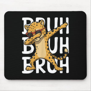 Sungles Cheetah Lover Dabbing Cheetah Bruh Wild An Mouse Mat