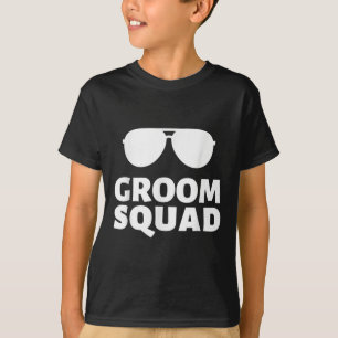 Sungles Groom Squad Funny Crew Bachelor Wedding Pa T-Shirt