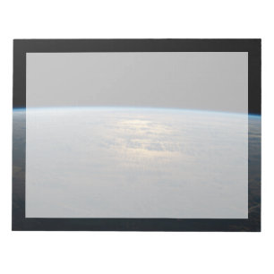 Sunglint Beams Off A Partly Cloudy South Pacific Notepad