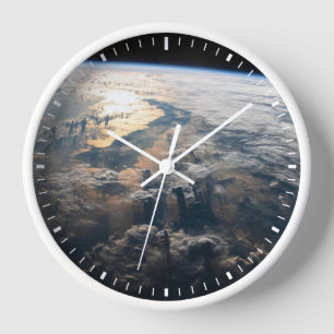 Sunglint Beams Off Celebes Sea In Southeast Asia Clock