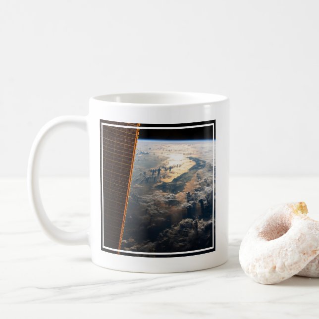 Sunglint Beams Off Celebes Sea In Southeast Asia Coffee Mug (With Donut)