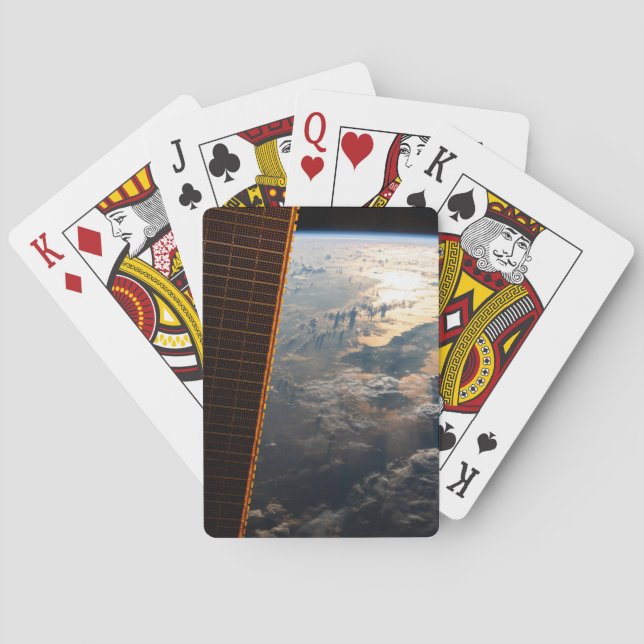 Sunglint Beams Off Celebes Sea In Southeast Asia Playing Cards (Back)