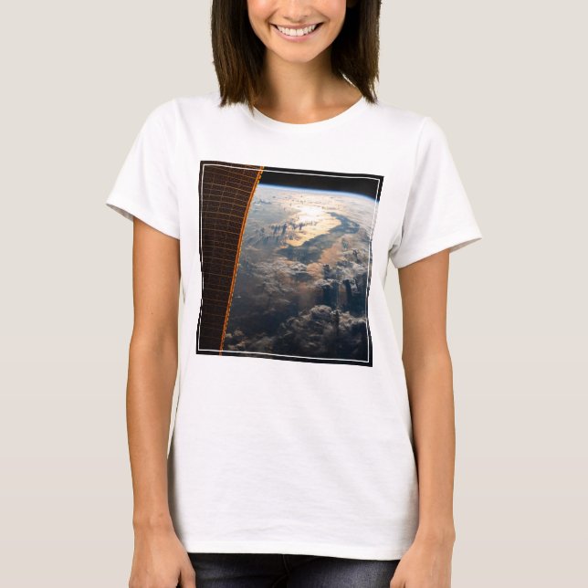 Sunglint Beams Off Celebes Sea In Southeast Asia T-Shirt (Front)