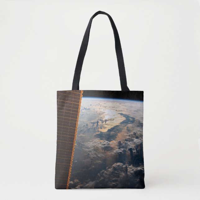 Sunglint Beams Off Celebes Sea In Southeast Asia Tote Bag (Front)