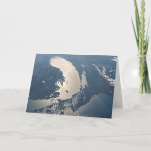 Sunglint Beams Off Lake Michigan Card