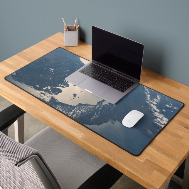 Sunglint Beams Off Lake Michigan Desk Mat (Office 2)