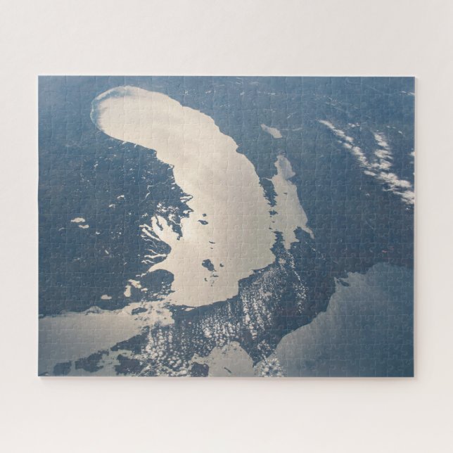 Sunglint Beams Off Lake Michigan Jigsaw Puzzle (Horizontal)