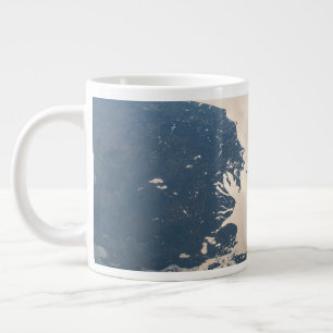 Sunglint Beams Off Lake Michigan Large Coffee Mug