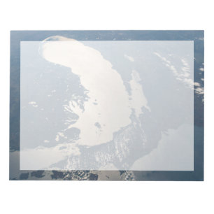 Sunglint Beams Off Lake Michigan Notepad