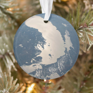 Sunglint Beams Off Lake Michigan Ornament