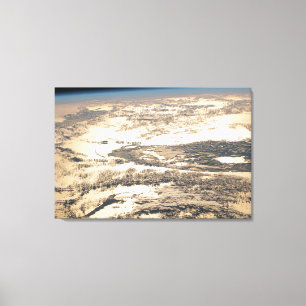 Sunglint Beams Off The Atlantic Ocean Canvas Print