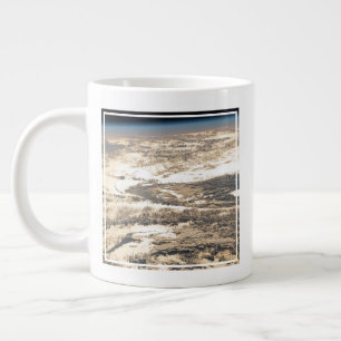 Sunglint Beams Off The Atlantic Ocean Large Coffee Mug
