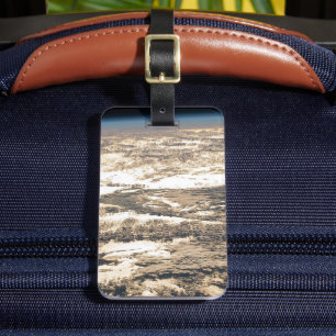 Sunglint Beams Off The Atlantic Ocean Luggage Tag