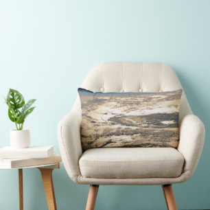 Sunglint Beams Off The Atlantic Ocean Lumbar Cushion