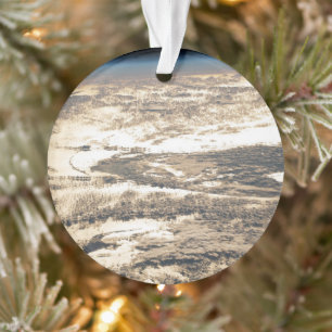 Sunglint Beams Off The Atlantic Ocean Ornament
