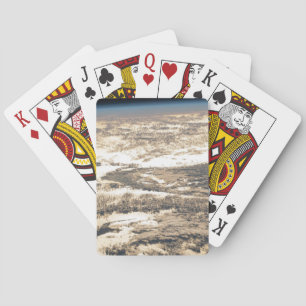 Sunglint Beams Off The Atlantic Ocean Playing Cards