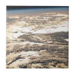 Sunglint Beams Off The Atlantic Ocean Tile