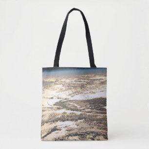 Sunglint Beams Off The Atlantic Ocean Tote Bag