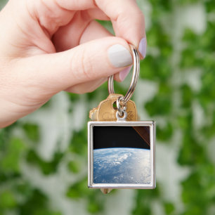Sunglint Beams Off The Waters Of The Pacific Ocean Key Ring